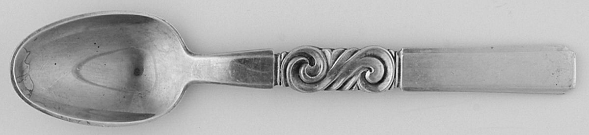 Scroll (Sterling, 1927) Demitasse Spoon by Georg Jensen (Denmark)-1