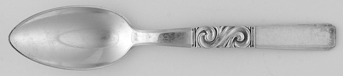 Scroll (Sterling, 1927) Fruit/Orange Spoon by Georg Jensen (Denmark)-1