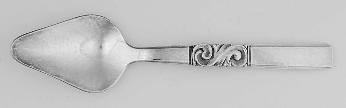 Scroll (Sterling, 1927) Individual Grapefruit Spoon by Georg Jensen (Denmark)-1