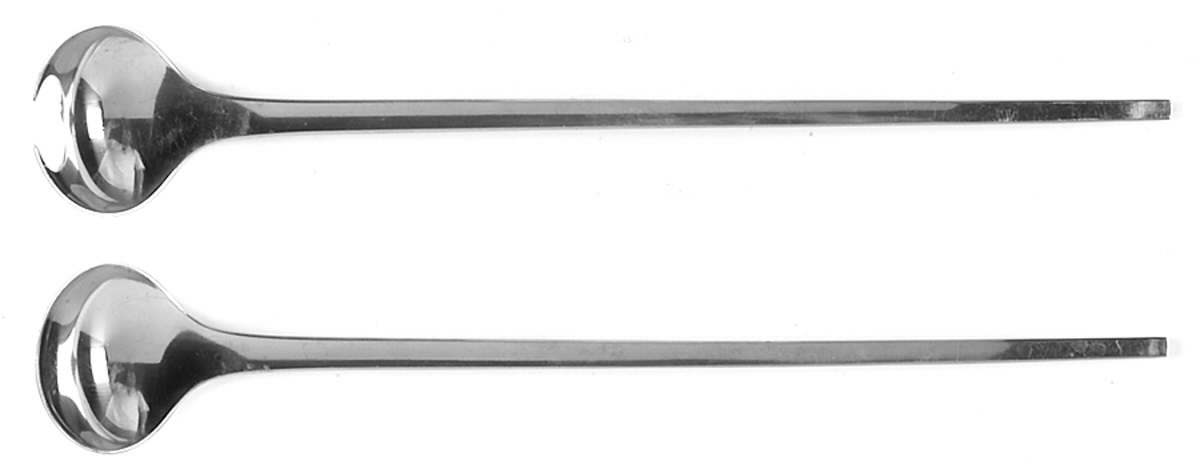 Tanaquil (Stainless) Solid Oversized Serving Salad Set by Georg Jensen (Denmark)-1