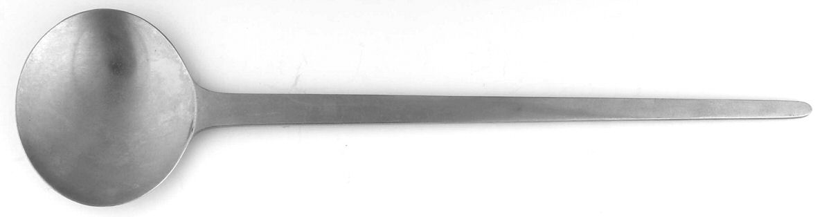Tanaquil (Stainless) Solid Salad Serving Spoon by Georg Jensen (Denmark)-1