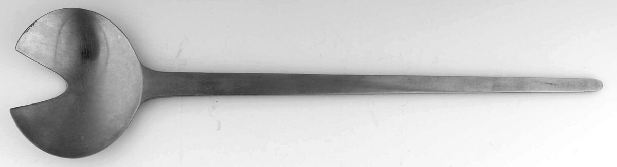 Tanaquil (Stainless) Solid Salad Serving Fork by Georg Jensen (Denmark)-1