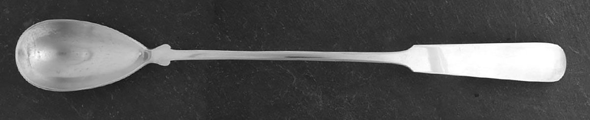 Fiddle (Sterling, 1932) Large Solid Pitcher Spoon by George C Erickson-1