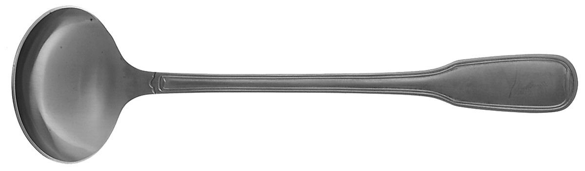 Attache-Satin (Stainless) Solid Gravy Ladle by Gense-1