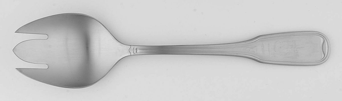 Attache-Satin (Stainless) Solid Serving Fork by Gense-1