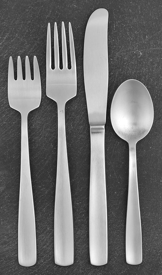 Facette (Stainless, Sweden) 4 Piece Place Setting by Gense-1