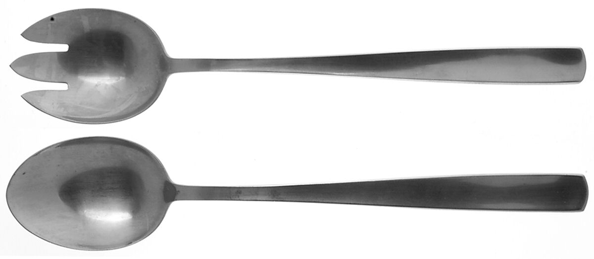 Facette (Stainless, Sweden) (2 Pc) Solid Salad Set by Gense-1