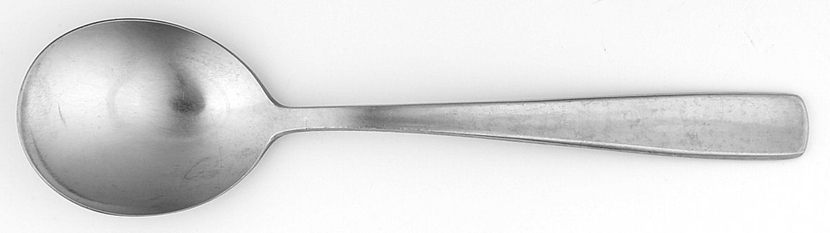 Facette (Stainless, Sweden) Round Bowl Soup Spoon (Cream Soup) by Gense-1