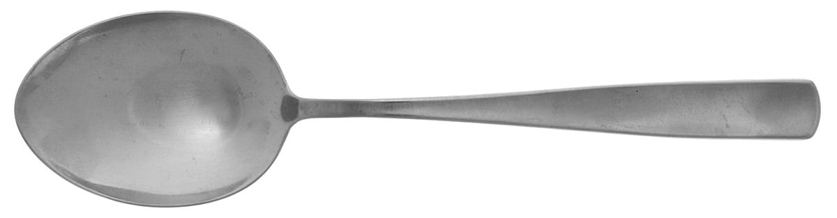 Facette (Stainless, Sweden) Solid Serving Spoon by Gense-1