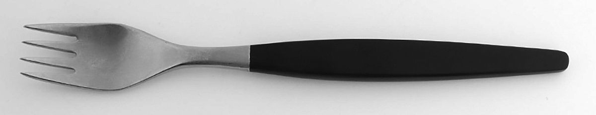 Focus Deluxe-Black (Stainless) Individual Salad Fork by Gense-1