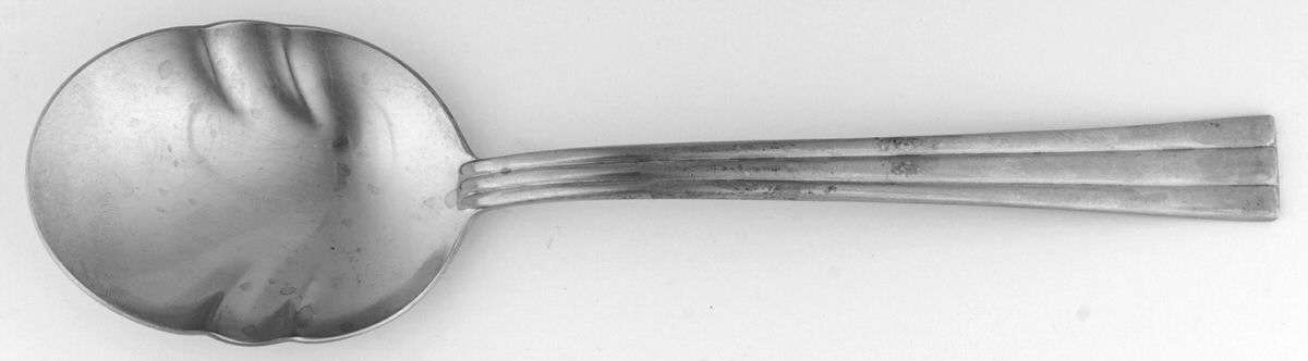 Thebe (Stainless) Solid Smooth Casserole Spoon by Gense-1