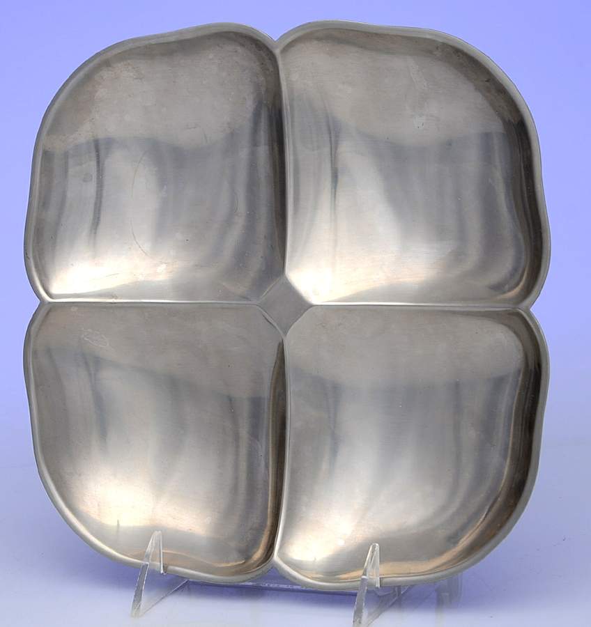 Stainless Hollowware 4 Part Divided Server by Gense-1