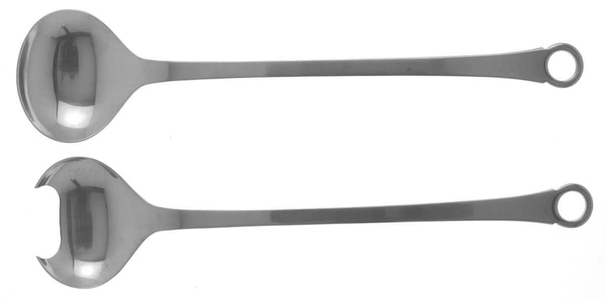 Pantry (Stainless) (2 Pc) Solid Salad Set by Gense-1