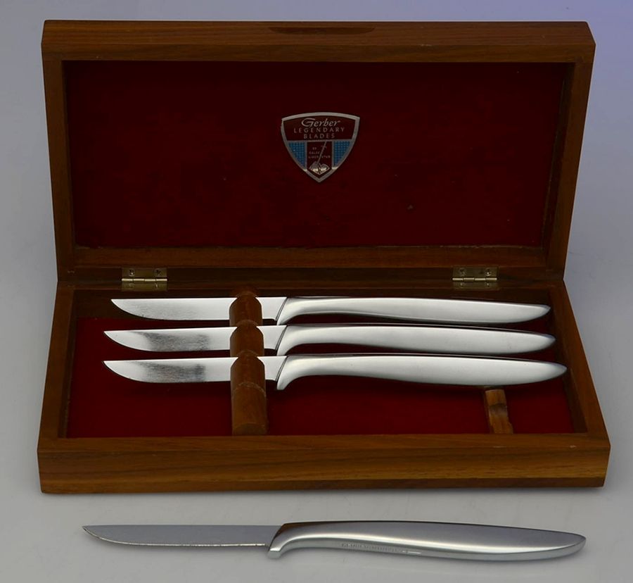 Presentation (Stainless) Individual Steak Knive - Set of 4 & Case by Gerber-1