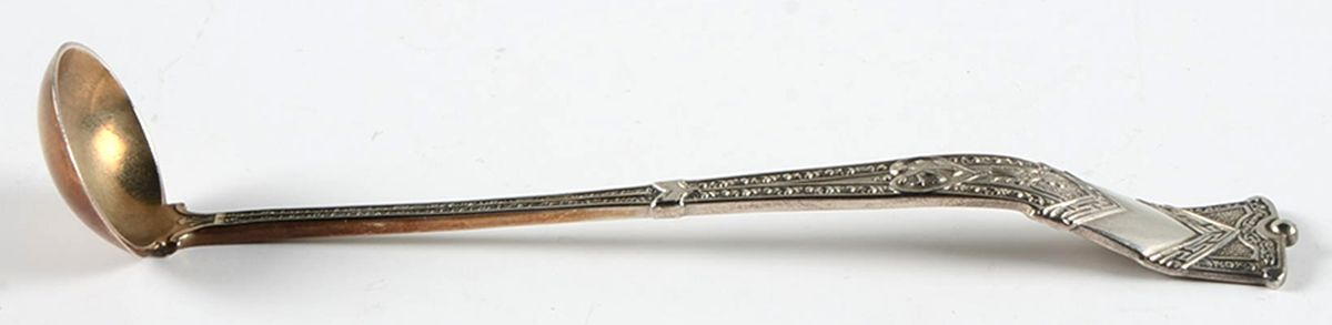 Amaryllis (Sterling, 1877) Mustard Spoon by George W Shiebler-1