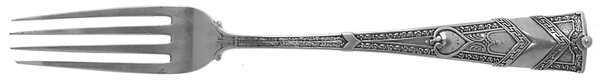Amaryllis (Sterling, 1877) Large Dinner Fork by George W Shiebler-1