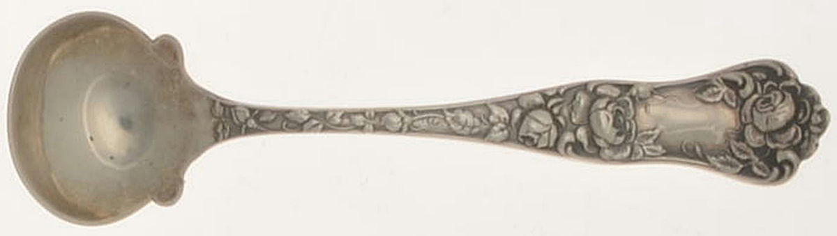 American Beauty (Sterling, 1896) Master Salt Spoon by George W Shiebler-1