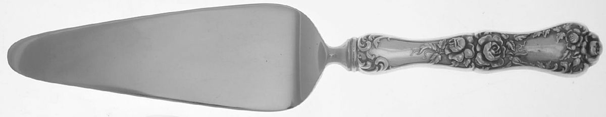 American Beauty (Sterling, 1896) Pie Server with Stainless Blade by George W Shiebler-1
