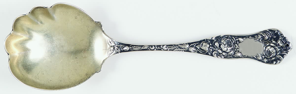 American Beauty (Sterling, 1896) Large Jelly Spoon by George W Shiebler-1