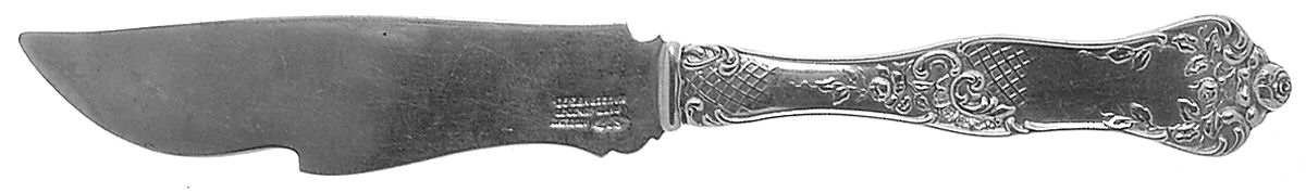 American Beauty (Sterling, 1896) Individual Solid Fish Knife by George W Shiebler-1