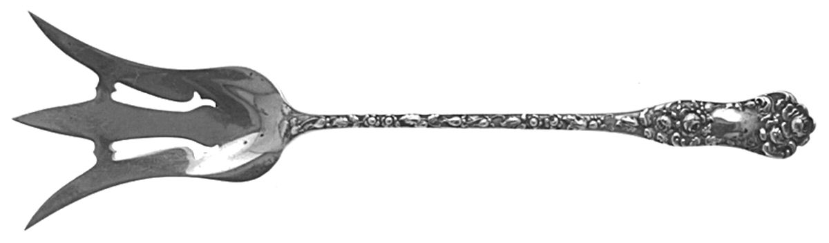 American Beauty (Sterling, 1896) Small Lettuce Serving Fork by George W Shiebler-1