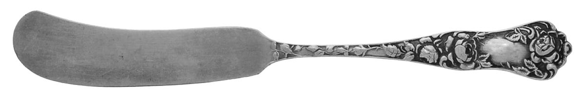American Beauty (Sterling, 1896) Flat Handle Butter Spreader by George W Shiebler-1