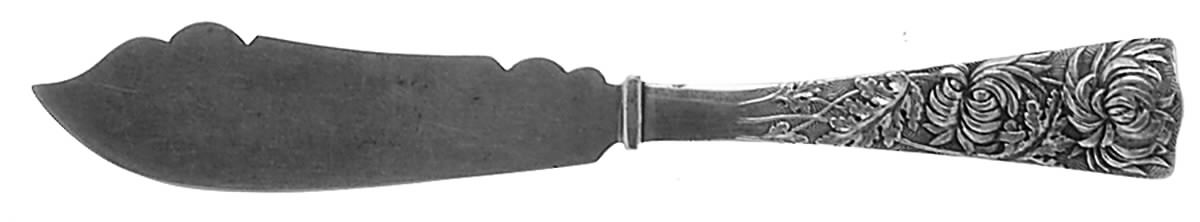 Chrysanthemum (Sterling, 1885) Individual Solid Fish Knife by George W Shiebler-1
