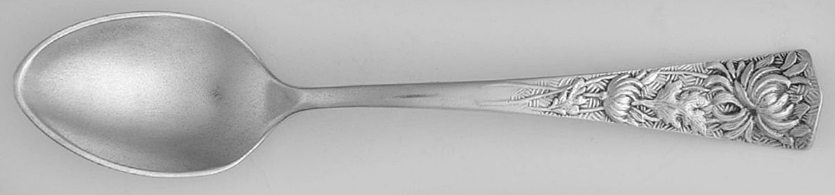Chrysanthemum (Sterling, 1885) Demitasse Spoon by George W Shiebler-1