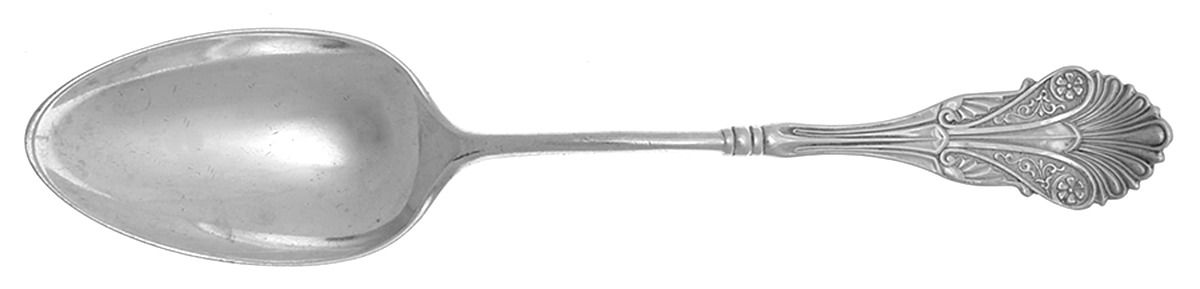 Corinthian (Sterling, 1870) Monogram Tablespoon (Serving Spoon) by George W Shiebler-1