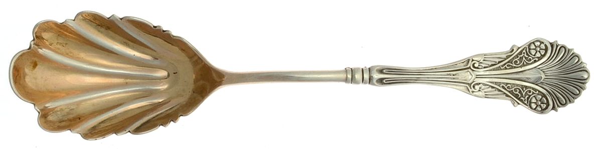 Corinthian (Sterling, 1870) Large Jelly Spoon by George W Shiebler-1