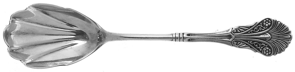 Corinthian (Sterling, 1870) Sugar Shell Spoon by George W Shiebler-1