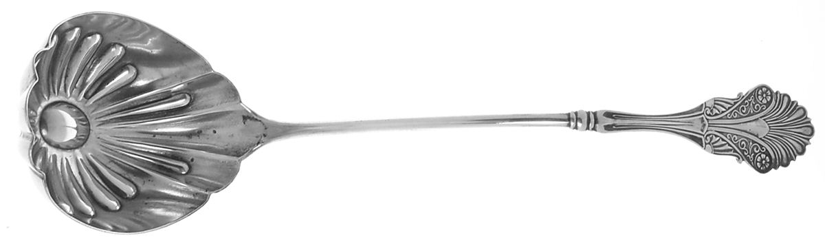 Corinthian (Sterling, 1870) Large Solid Soup Ladle by George W Shiebler-1