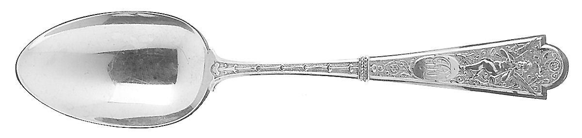Cupid (Sterling, 1898) Monogram Tablespoon (Serving Spoon) by George W Shiebler-1