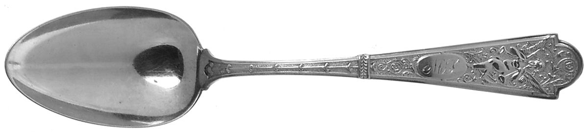 Cupid (Sterling, 1898) Monogram Tablespoon (Serving Spoon) by George W Shiebler-1
