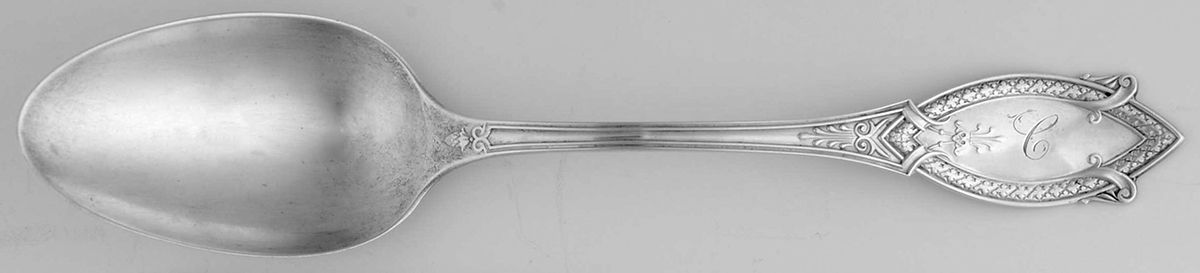 Diamond (Sterling, 1860) Tablespoon (Serving Spoon) by George W Shiebler-1