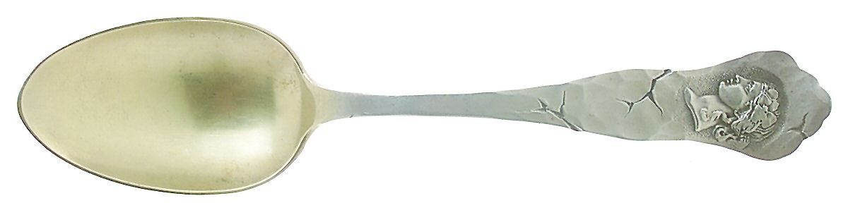 Medallion-A (Sterling, 1890) Dessert/Oval Soup Spoon by George W Shiebler-1