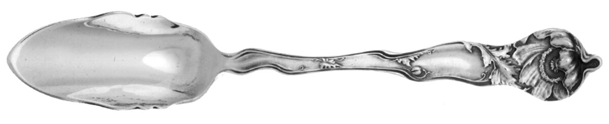 Fiorito (Sterling, 1902) Solid Large Cheese Scoop by George W Shiebler-1