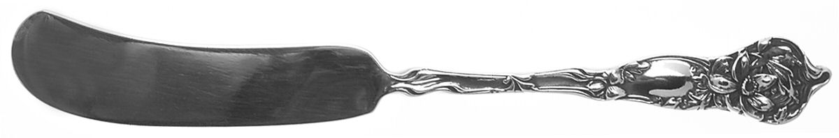 Fiorito (Sterling, 1902) Flat Handle Butter Spreader by George W Shiebler-1