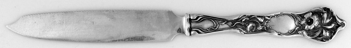 Fiorito (Sterling, 1902) Individual Orange Knife, Solid Piece by George W Shiebler-1