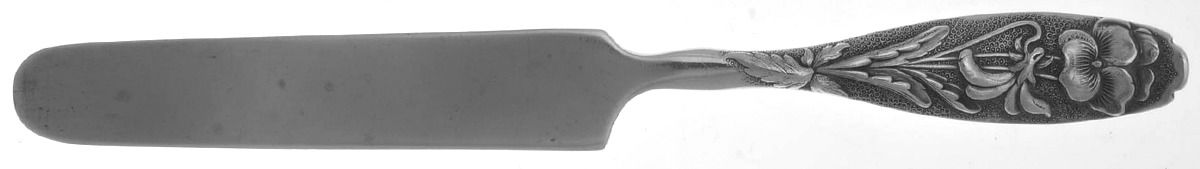Flora (Sterling, 1887) Solid Tea/Child Knife by George W Shiebler-1