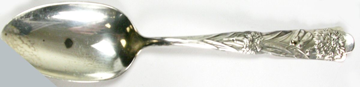 Flora (Sterling, 1887) Tablespoon (Serving Spoon) by George W Shiebler-1