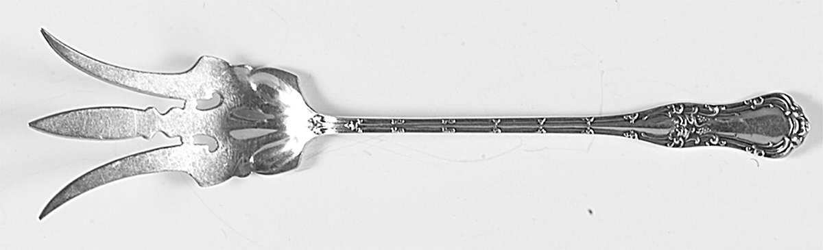 Gothic (Sterling, 1890) Large Lettuce Serving Fork by George W Shiebler-1