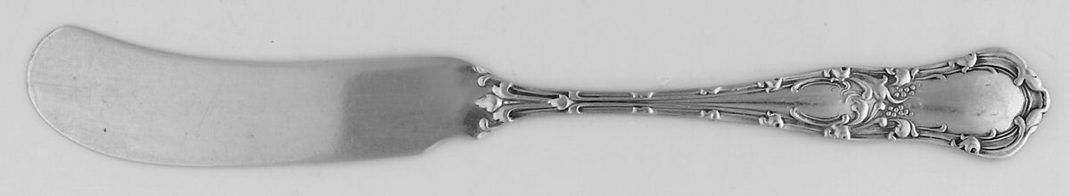 Gothic (Sterling, 1890) Flat Handle Butter Spreader by George W Shiebler-1