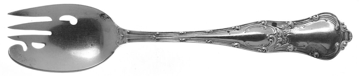 Gothic (Sterling, 1890) Large Ramekin Fork by George W Shiebler-1