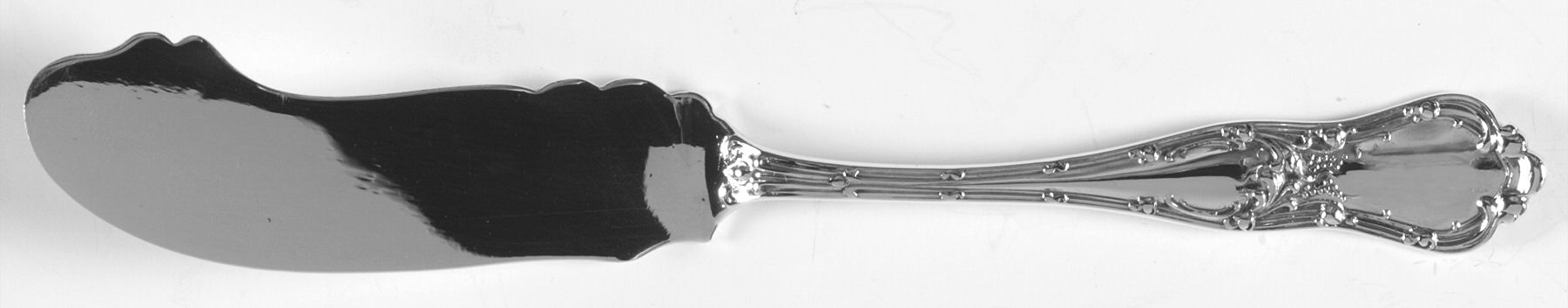 Gothic (Sterling, 1890) Flat Handle Master Butter Knife by George W Shiebler-1