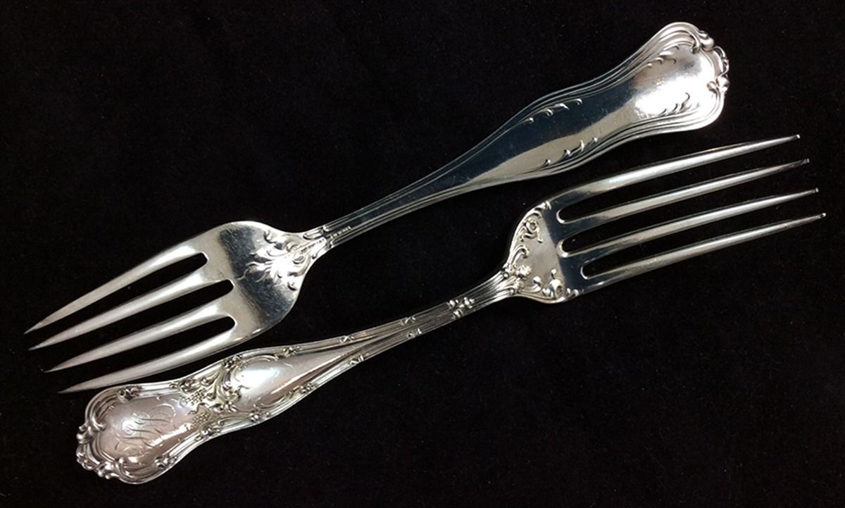 Gothic (Sterling, 1890) Fork by George W Shiebler-1