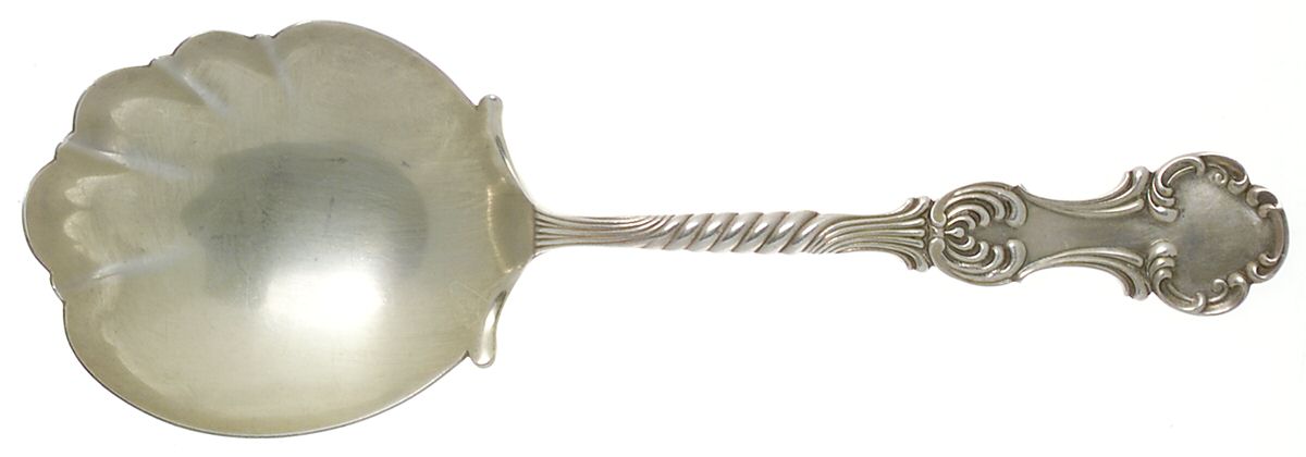 Louvre (Sterling, 1890) Small Solid Berry/Casserole Spoon by George W Shiebler-1