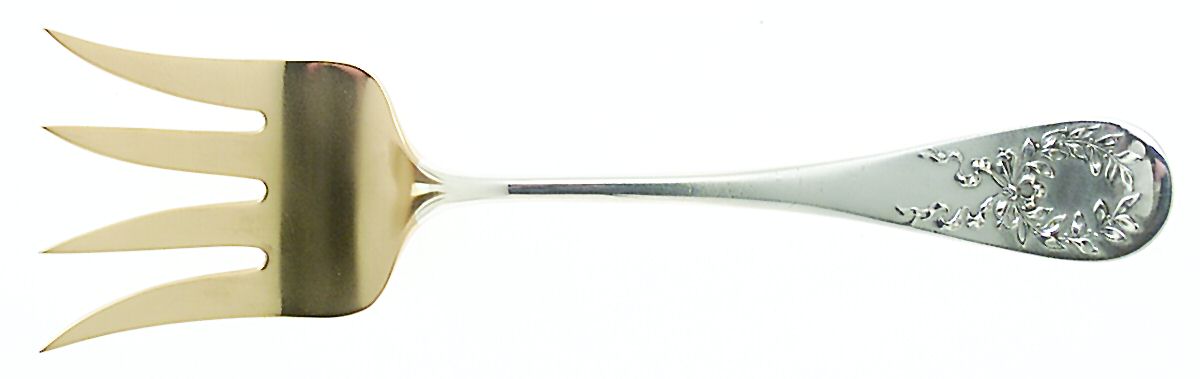 Napoleon (Sterling, 1894) Medium Chipped Beef Fork by George W Shiebler-1
