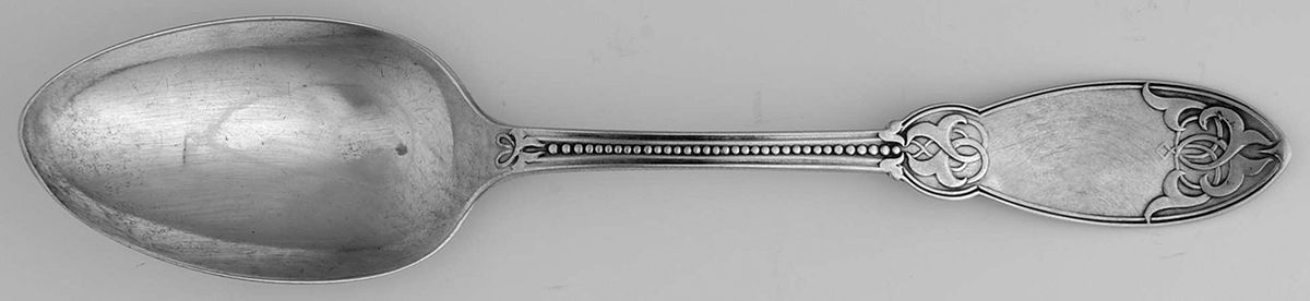 Oriental (Sterling, 1855-1860) Tablespoon (Serving Spoon) by George W Shiebler-1