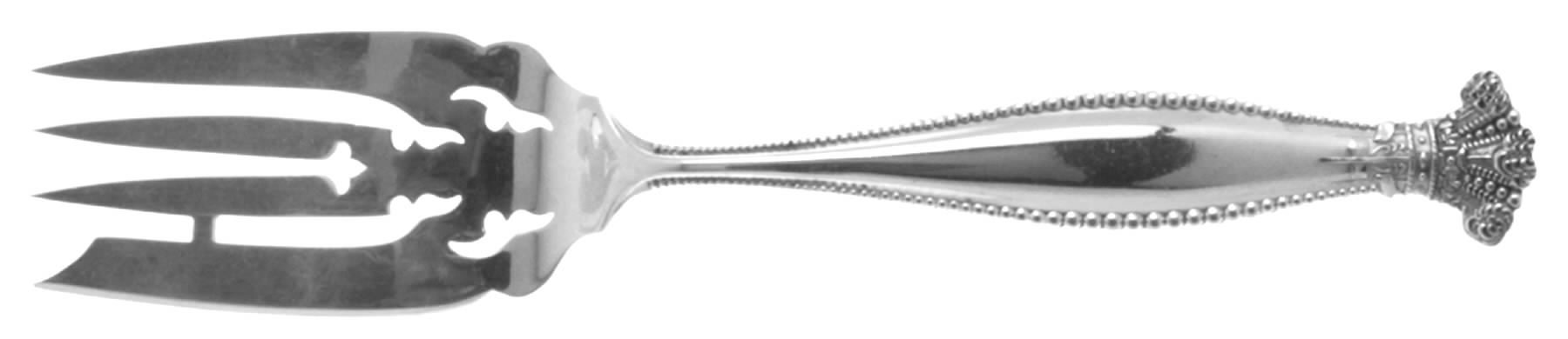 Sandringham (Sterling, 1895) Small Solid Cold Meat Serving Fork by George W Shiebler-1